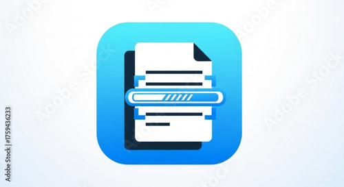 A document is being scanned, a process of converting paper documents into digital images, on a