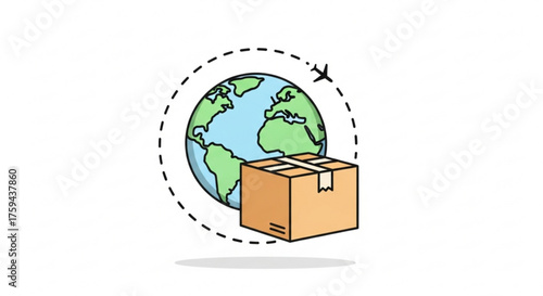 Global shipping and logistics worldwide international delivery export import transportation solutions