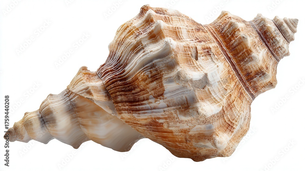 Obraz premium Volute shell isolated on white background
