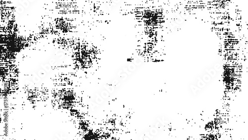 Distressed white grunge texture with vintage worn out effects for old paper and retro poster background