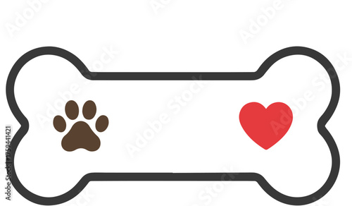 dog bone vector illustration
