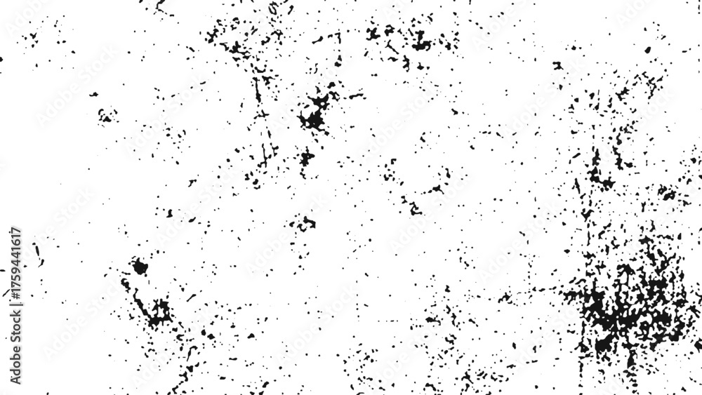 Obraz premium Distressed monochrome grunge texture with halftone urban pattern and irregular abstract background design
