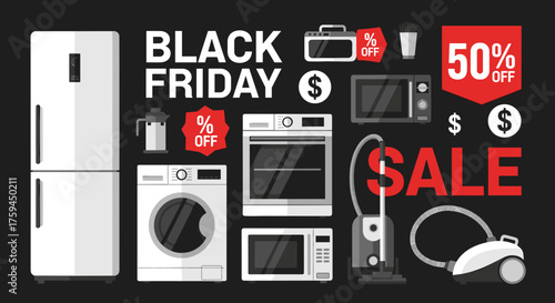 Black Friday Sale Big discounts on major household appliances