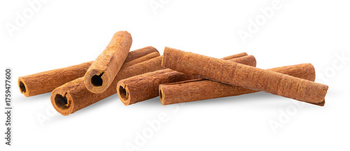 Photos Cinnamon sticks on transparent png ( image from camera )