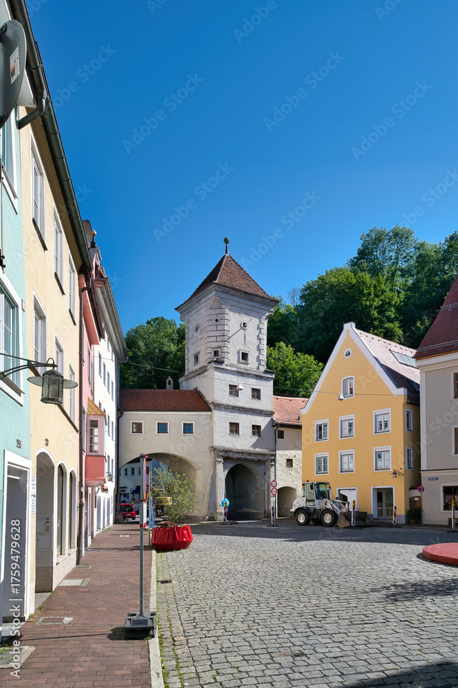 Obraz premium Immer wieder Türme und Durchgänge in Bogenform in Landsberg/Lech