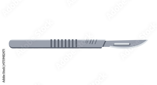 Surgical precision: A vector illustration of a scalpel embodying accuracy and medical intervention