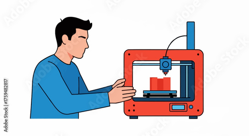 Innovation realized with 3D printing technology showcasing personalized manufacturing and design