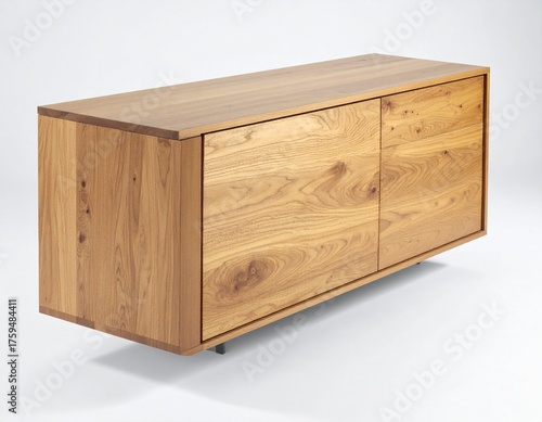 Wallpaper Mural Minimal Wooden Front Panel Console Sideboard white background Torontodigital.ca