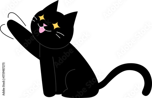 할로윈 검은 고양이_장난치는 고양이_반짝눈