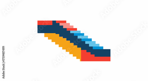 Isometric illustration of portable solar generator featuring energy monitoring and plug system