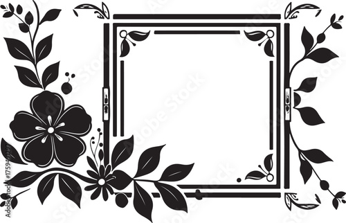 Elegant intricate floral lasercut frame set featuring detailed decorative borders and ornamental flower patterns.