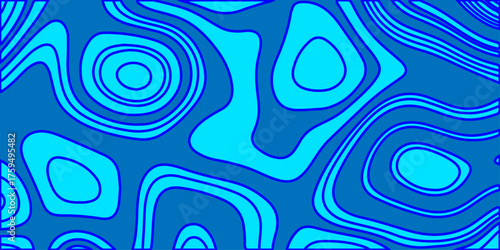 Abstract seamless vector pattern texture design with blue water waves and swirling ornaments for a stylish backdrop illustration. art, swirl, swirls, circle, decor, style, ornate, textile, curl