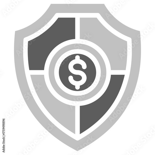 Insurance icon for audit, business, website, application, printing, document, poster design, etc