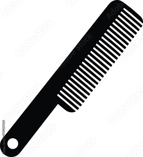 Classic barber comb icon design element