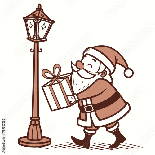 illustration of a man with beer