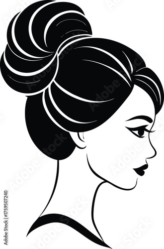 Elegant bun hairstyle for women modern and chic design