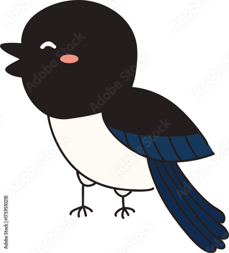 까치 새해 신년 인사 새