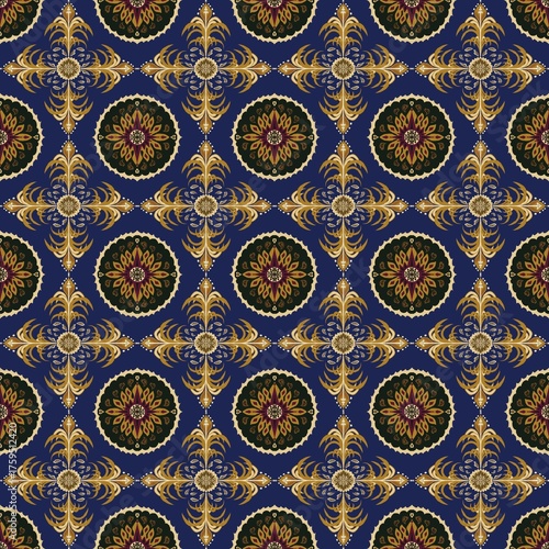 Yellow flower on blue background