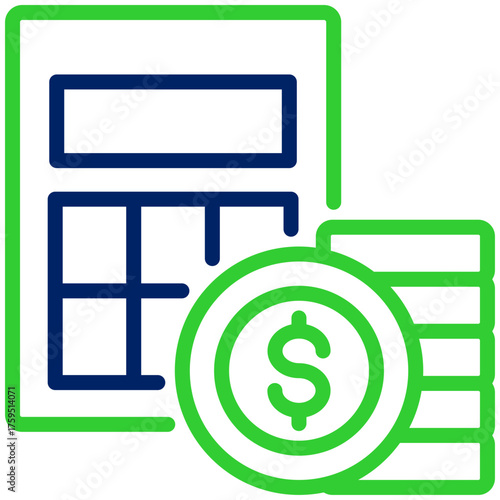 Accounts icon isolated on white background. vector illustration icon for business, accounting financial and other business