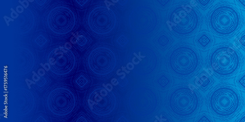 Deep Blue Radial Pattern: Modern Background Texture Vibrant Cerulean Circles: Seamless Digital Wallpaper, Abstract Indigo Design Graduated Geometric Backdrop.svg