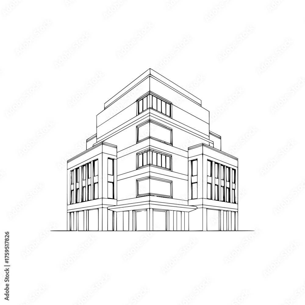 Fototapeta premium sketch of house