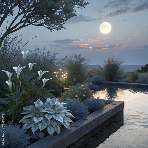 moon over the sea