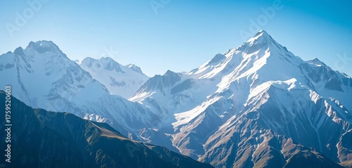 Majestic Pyrenees peaks, snow-capped and sunlit, wildlife, fauna