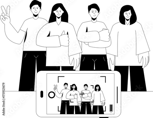A corporate group photo with team diversity 