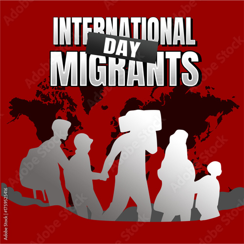International Migrants Day Vector: Celebrating Global Journeys and Human Rights