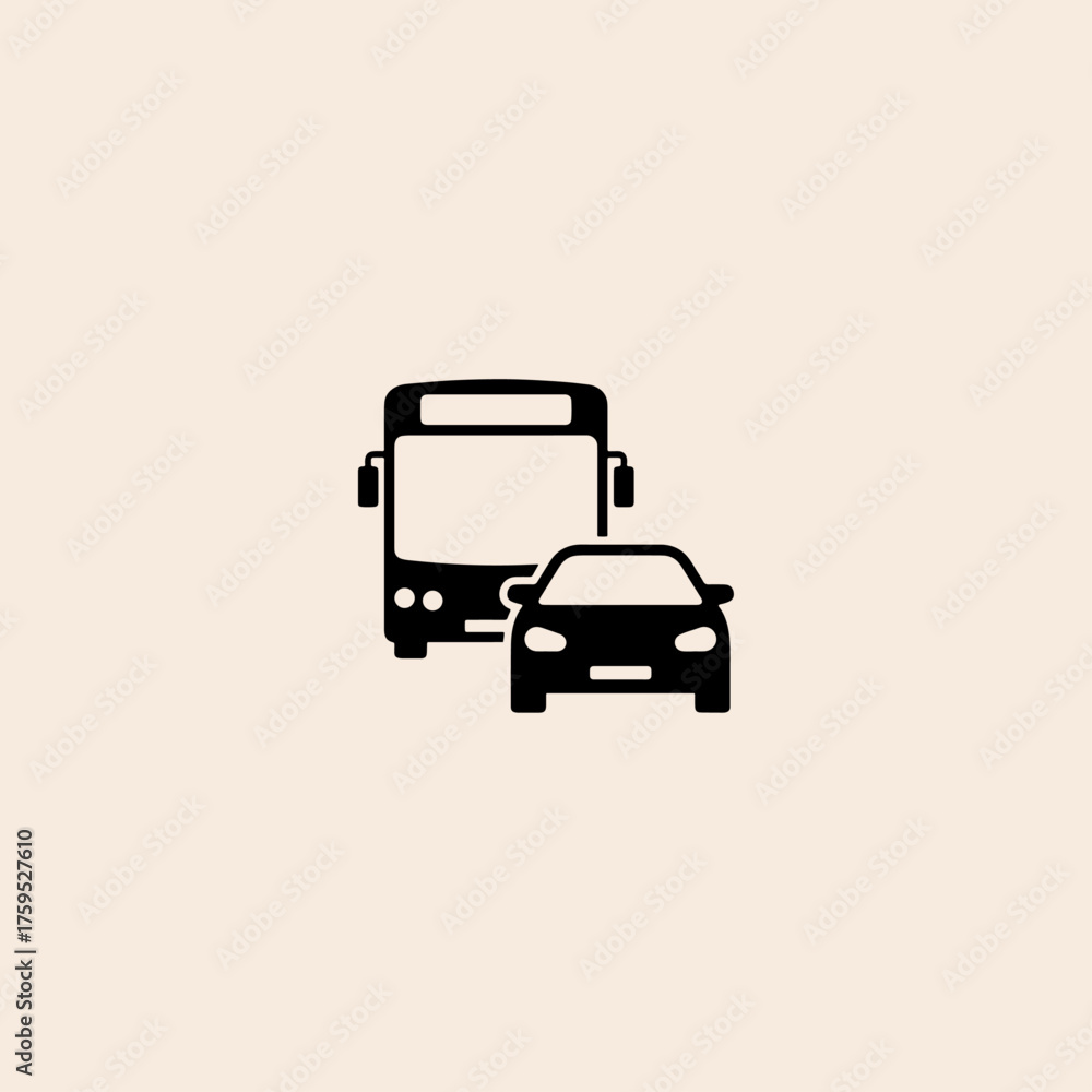 Fototapeta premium Traffic icon flat vector design.