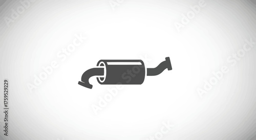 Gray muffler icon