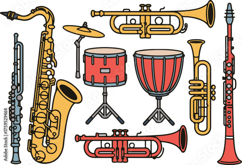 Musical Instrument Icons Collection