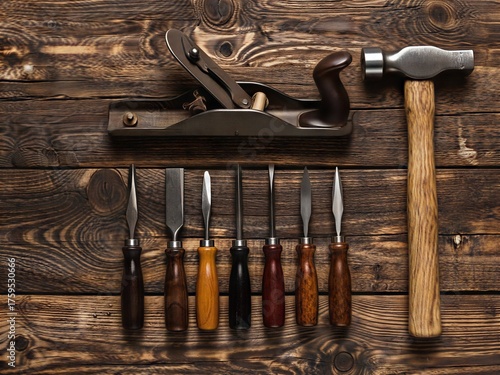hammer and nails on wood