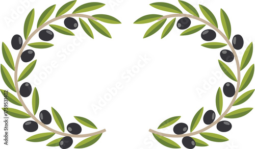 Olive Branch Wreath Design