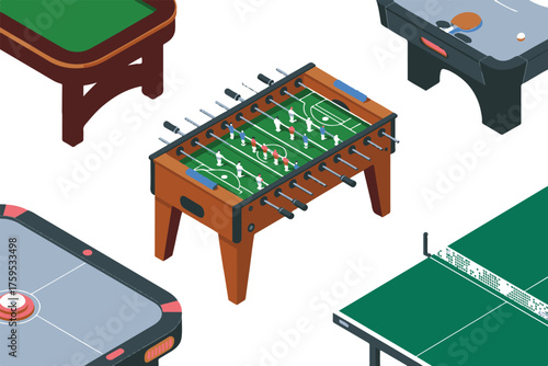 Indoor Game Tables Illustration