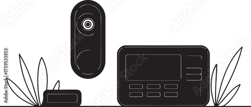 Security System Components Illustration