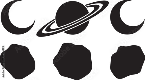 Planetary and Celestial Body Illustrations