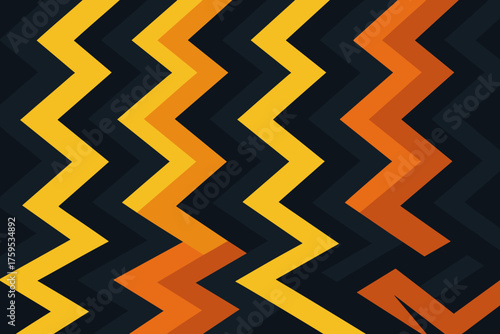 Angular zigzag contrasts vector patterns composition sharp stretching across geometric illustration