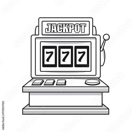 Casino Vector Design Elements and Logos Monochrome