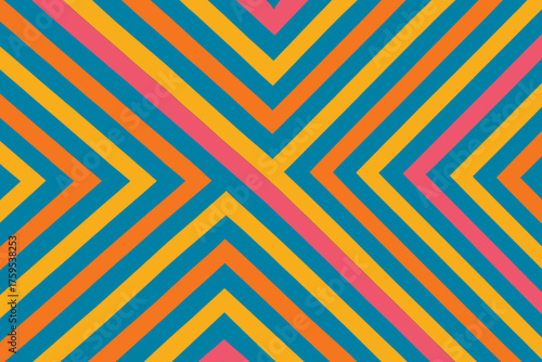 Breaking geometry concentric diagonally vector vibrant away rhythm chevrons angular illustration bold