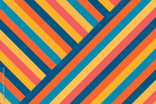 Running diagonally stripes diagonal thin rhythm illustration alternating pattern vector geometric creating