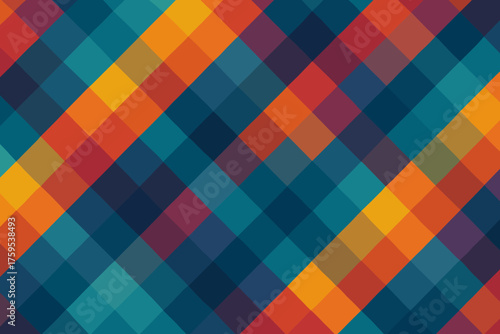Geometry abstract movement diagonally overlapping vector illustration diagonal enhancing layered depth oriented