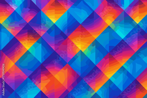 Vector depth overlapping gradients crystalline cells luminous illustration tessellation glowing diamond