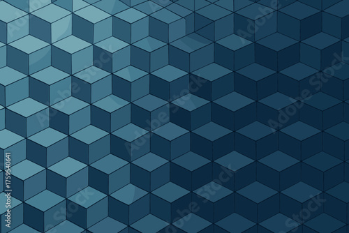 Gradient to cubes illustration shading depth abstract suggest space perspective vector illusion