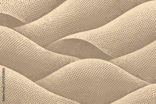 Vector waves varying layered mesh motion diagonally dotted patterns wave sense illustration