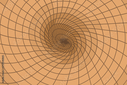 Like spiral radial flowgrid swirling vector distorted grid fluid illustration bending inward
