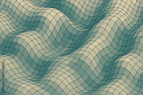 Like illustration folds wind abstract warped cloth vector bending dynamics mesh fluid