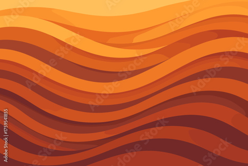 Curves parallel ribbonflow vector sweeping illustration vibrant abstraction horizontally ribbon creating smooth