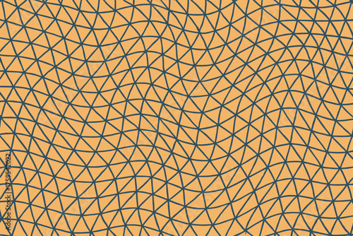 Wavy rhythm distorted into flowing pattern triangular illusion illustration optical vector generating