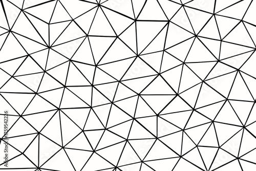 Geometric abstract sharp interconnected vector illustration triangular crystalline background layout grid